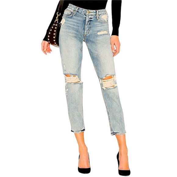 JOE’S JEAN The Smith High Rise Distressed Ankle Jean Size 32 NEW - Picture 1 of 9